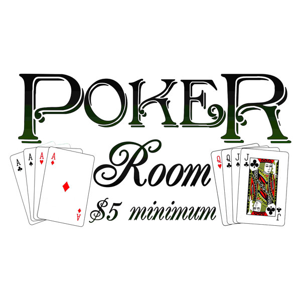 Trinx Poker Room Wrapped Canvas Print Wayfair